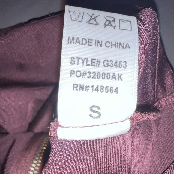 Gorgeous Akira Burgandy Bandage bodycon Dress size M - Picture 15 of 16